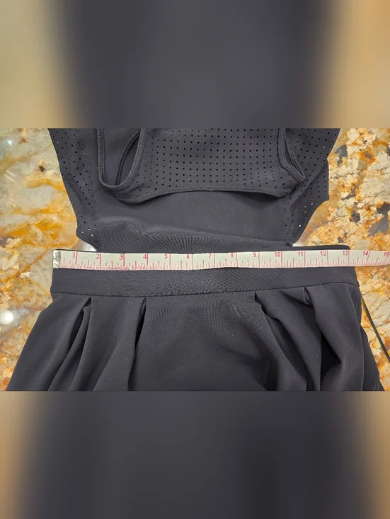 Lululemon Away Dress Black perforated and cut-out details 4 - Picture 8 of 8